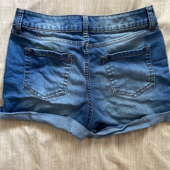 High Waisted Denim Jean Short sz 4 - Picture 3 of 3